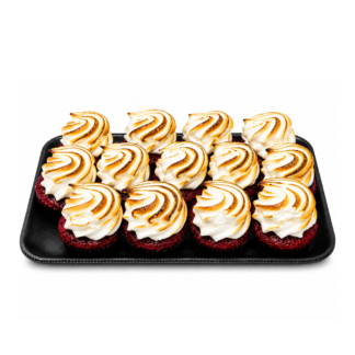 Red Velvet Caramel & Ice Cupcakes 10's